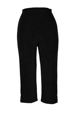 capri pants - black - acetate/spandex,